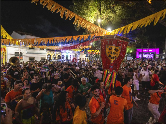 A comemoração contou com frevo e o encontro de diversas agremiações