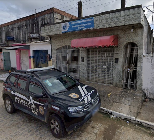 Delegacia de Polícia Civil de Araçoiaba -PE. Foto: Reprodução/Google Streets View