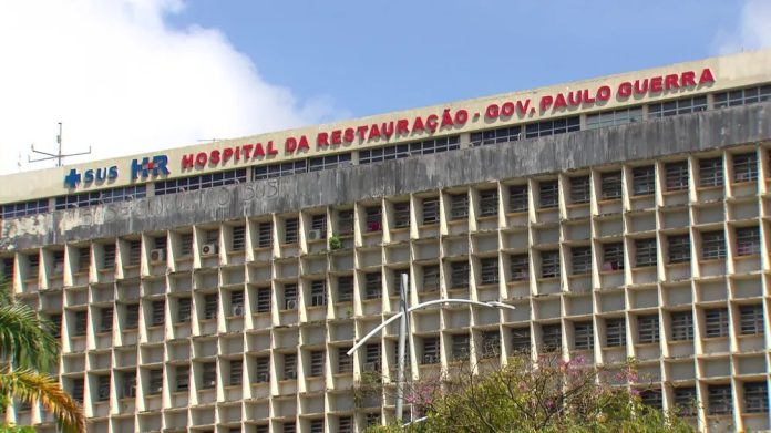 Hospital da Restauração (HR), localizado no Derby. Foto: Reprodução/TV Globo